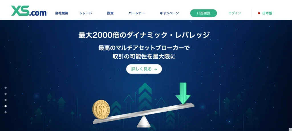 海外FX業者のおすすめ人気ランキング4位はXS.com