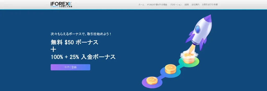 海外FXの口座開設ボーナスおすすめランキング14位はiFOREX
