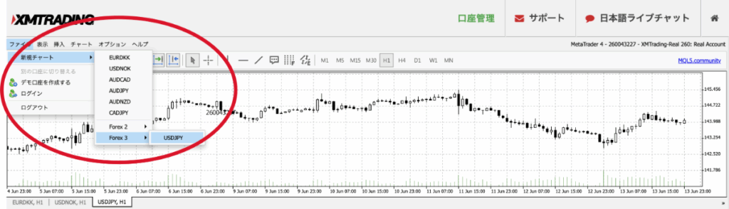 海外FXの両建て取引の通貨ペア決定方法