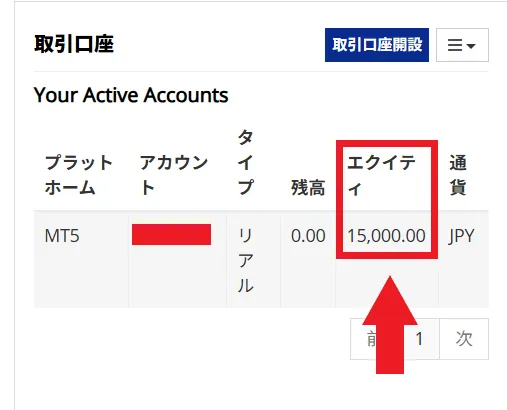 口座開設ボーナスの受け取り方15