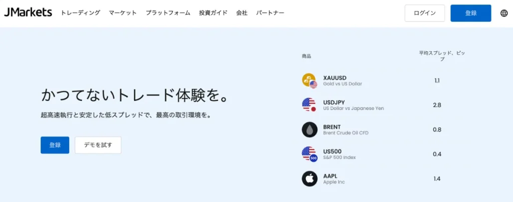 海外FX業者のおすすめ人気ランキング21位はJMarkets
