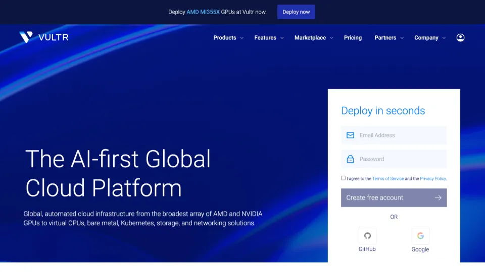 海外FXでおすすめのVPS：VULTR