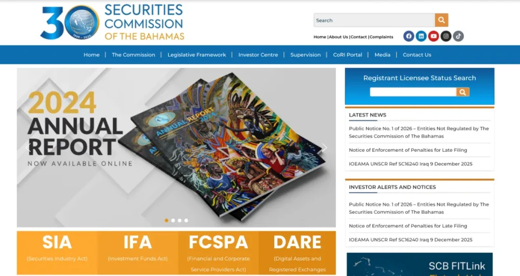 海外FX業者が取得する金融ライセンスのバハマ(SCB)