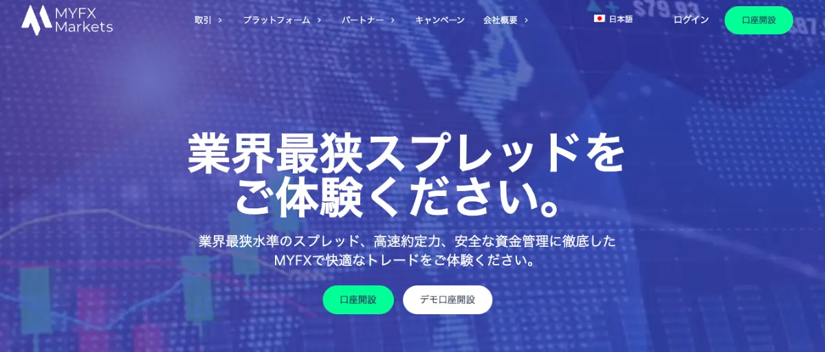 海外FXの1万円チャレンジにおすすめのMYFXMarkets