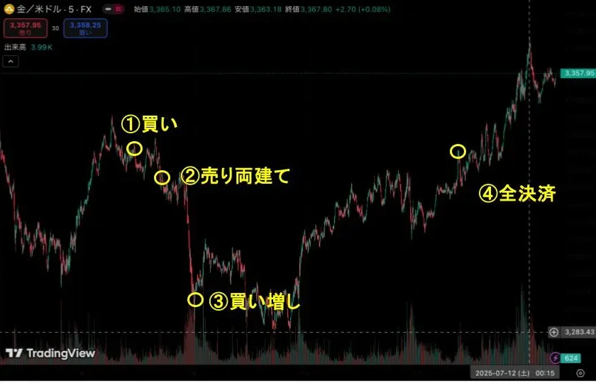 FX必勝法:両建てナンピン