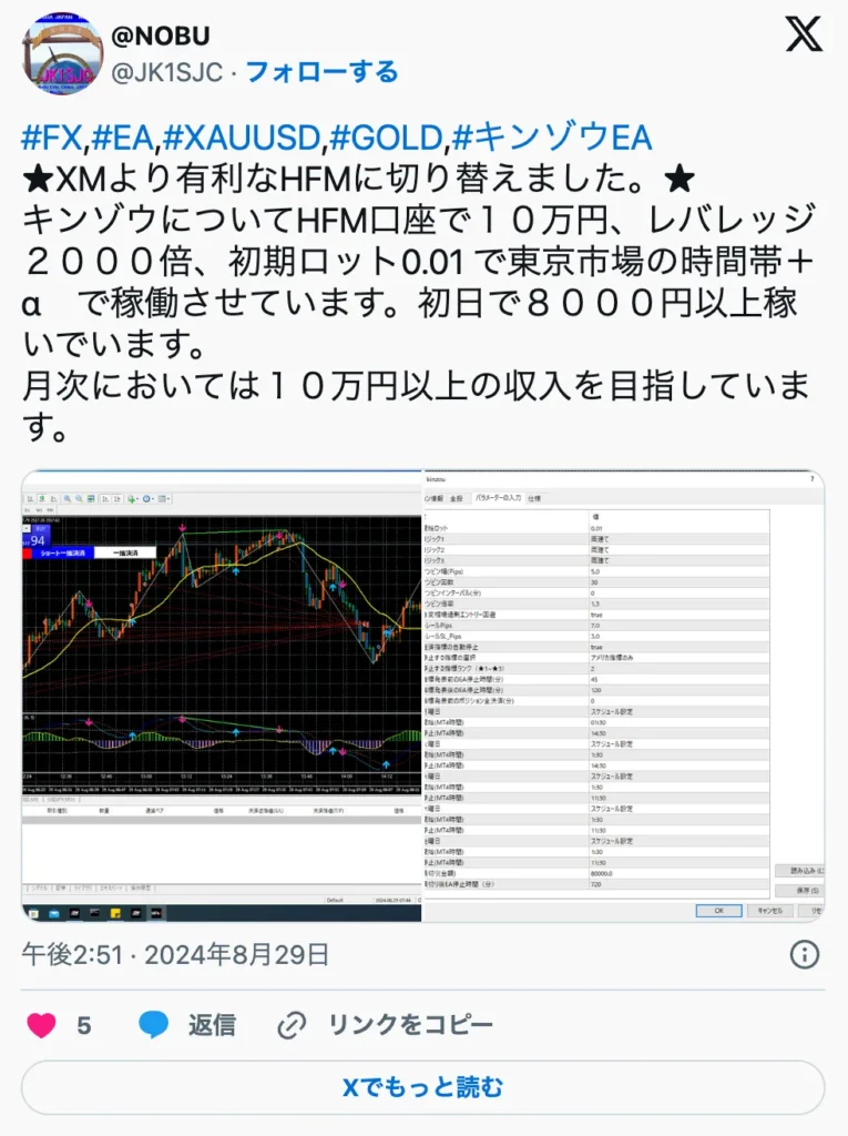 HFMでは最大無制限のハイレバレッジで資金効率の高い取引が可能と評判